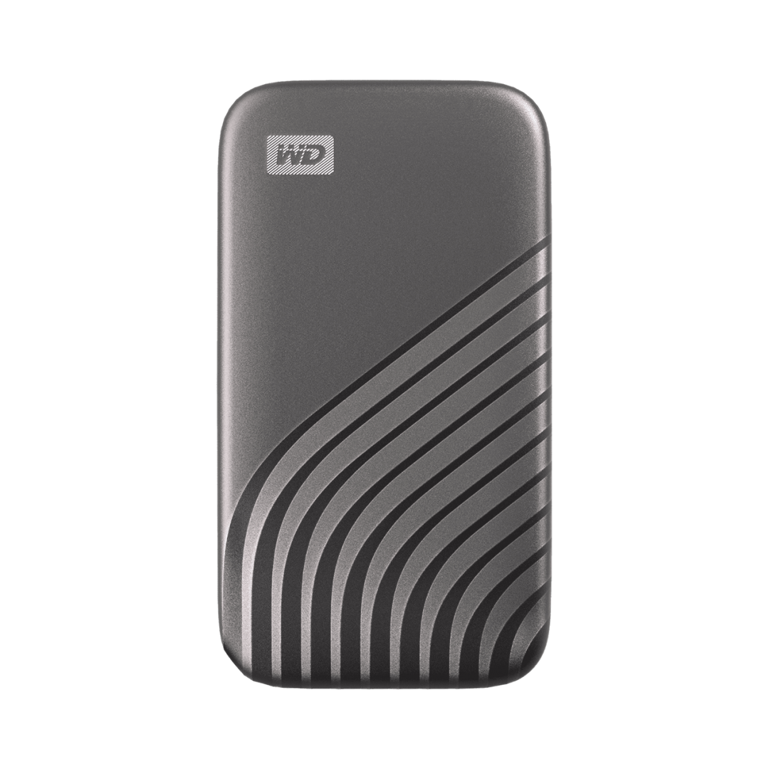 SSD. extern WD MY PASSPORT, 2TB, USB 3.2 Type-C, R/W: 1050/1000 MB/s, gri, 