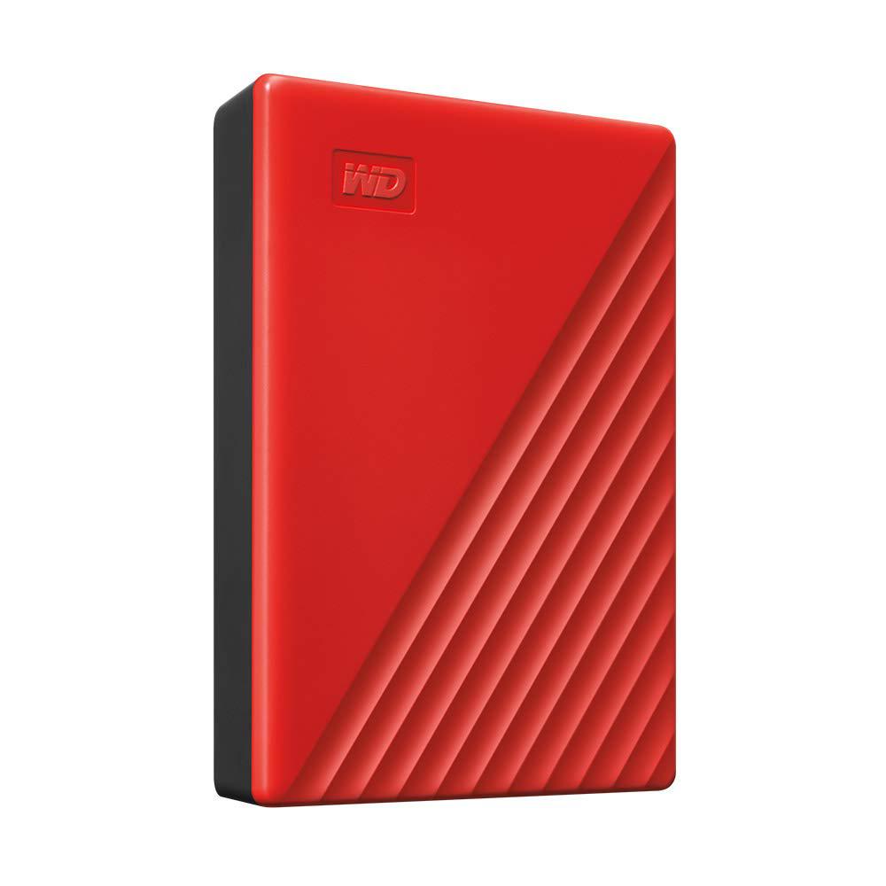 HDD extern WD 4 TB, My Passport, 2.5 inch, USB 3.2, rosu, "WDBPKJ0040BRD-WESN"
