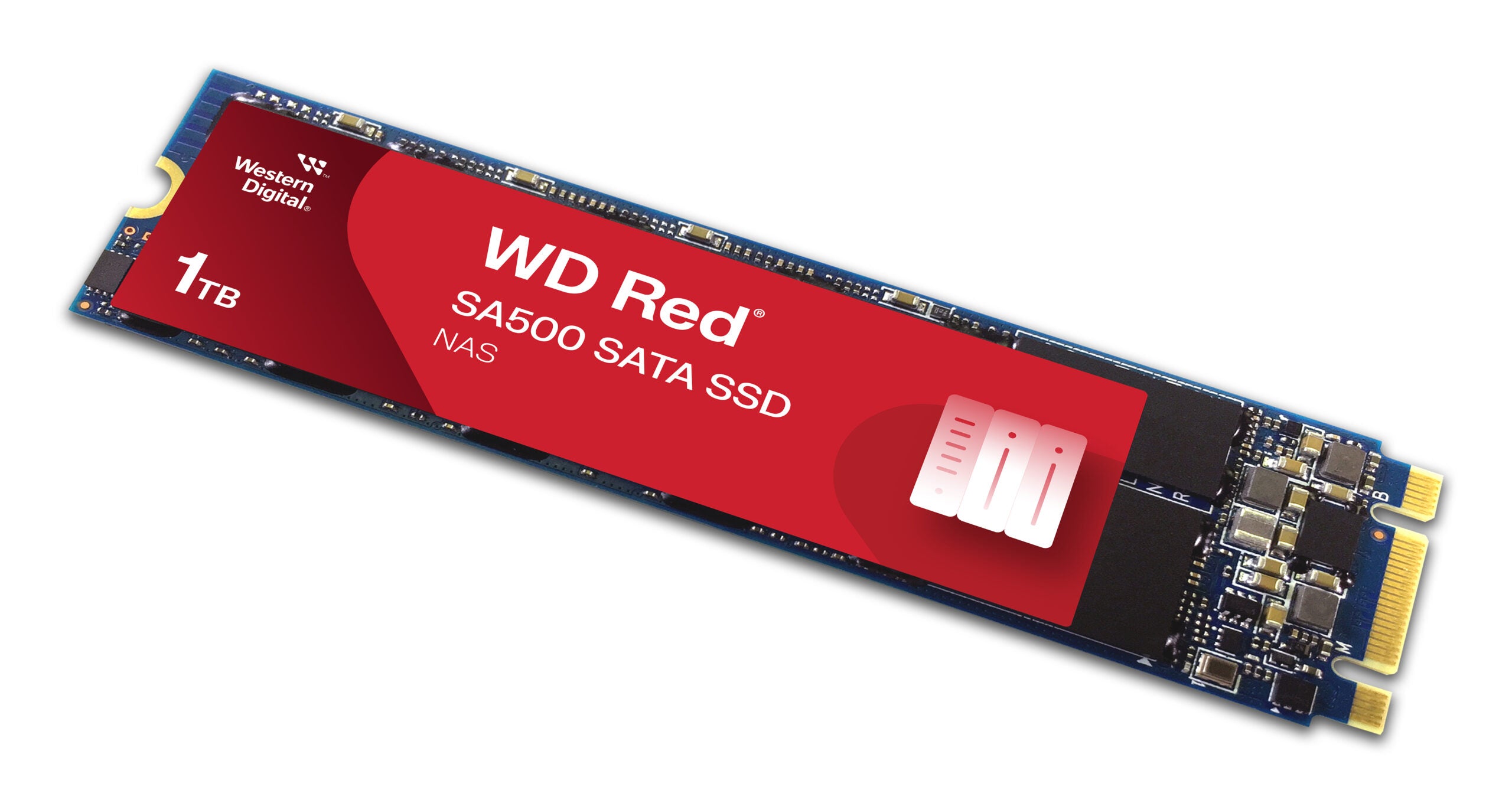 WD Red SSD SA500 NAS 1TB SATA III 6Gb/s M.2 2280 "WDS100T1R0B-68A4Z0"