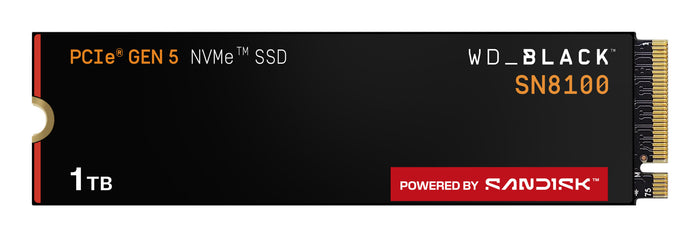 SSD WD Black SN8100 1TB M.2 2280 PCIe Gen5 x4 NVMe, Read/Write: 14900/11000 MBps, IOPS 1600K/2400K, TBW: 600 "WDS