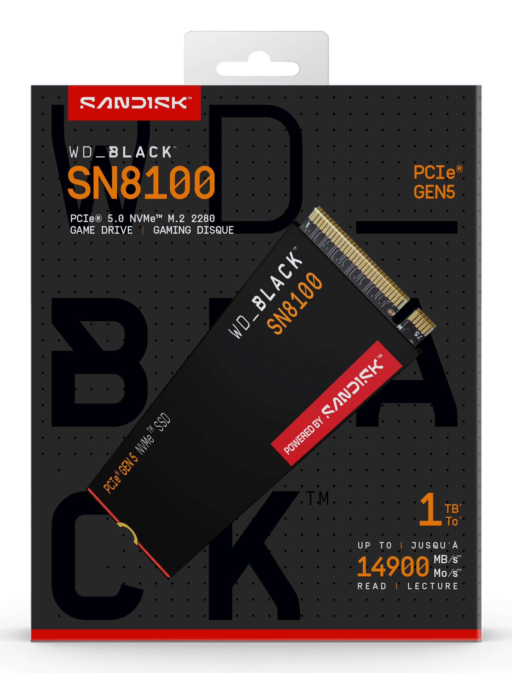 SSD PCIE G5 M.2 1TB/BLACK SN8100 WDS100T1X0M WDC "WDS100T1X0M"