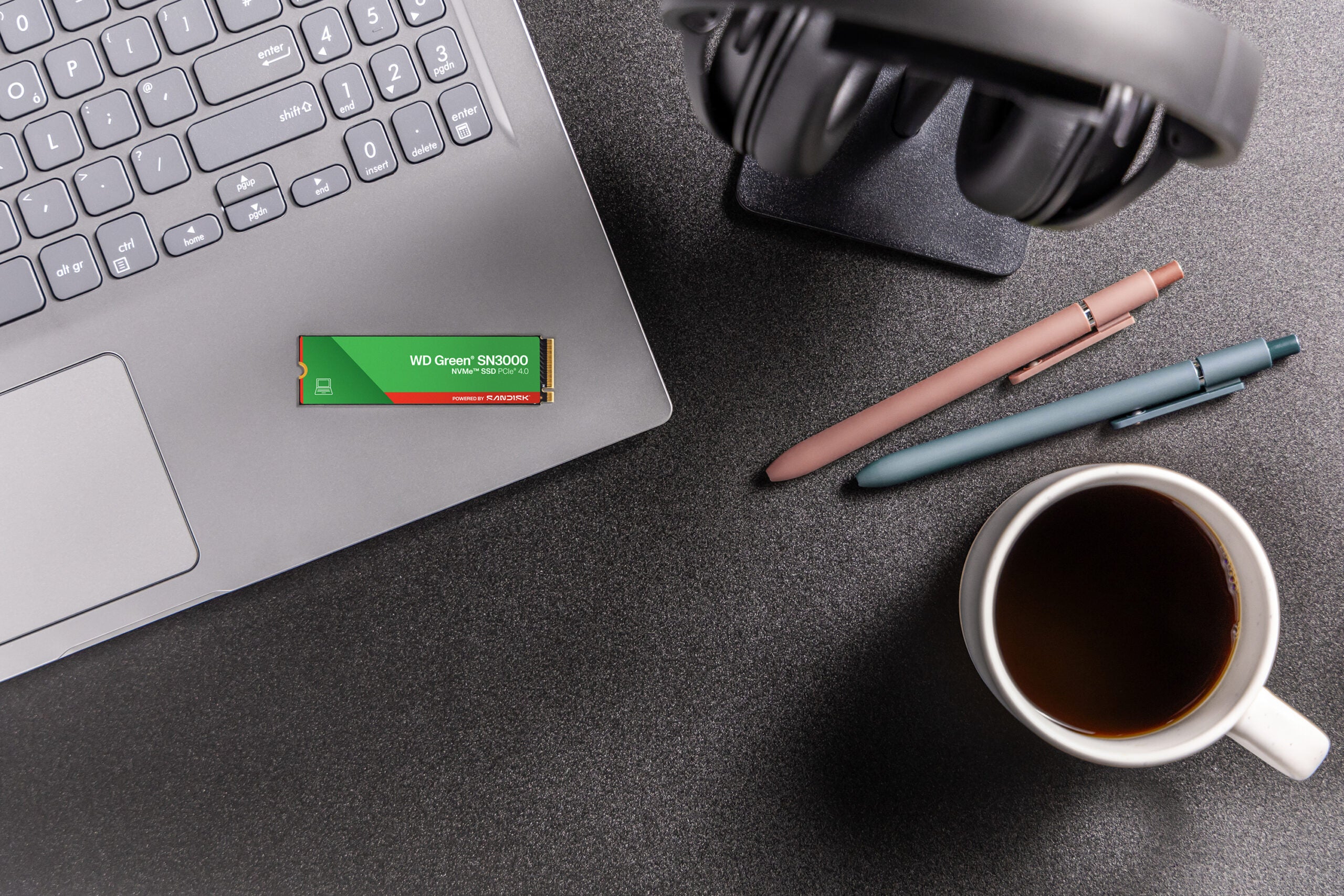 SSD PCIE G4 M.2 NVME 1TB/GREEN SN3000 WDS100T4G0E WDC "WDS100T4G0E"
