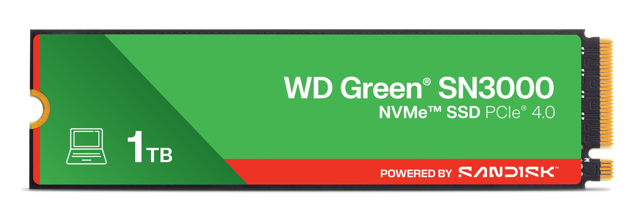 SSD PCIE G4 M.2 NVME 1TB/GREEN SN3000 WDS100T4G0E WDC "WDS100T4G0E"