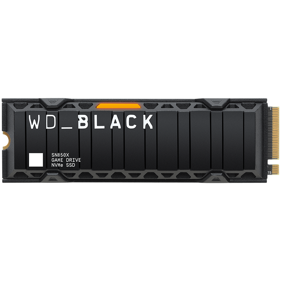 WD Black 2TB SN850X NVMe SSD Supremely Fast PCIe Gen4 x4 M.2 with heatsink internal single-packed "WDS200T2XHE-00BCA0"