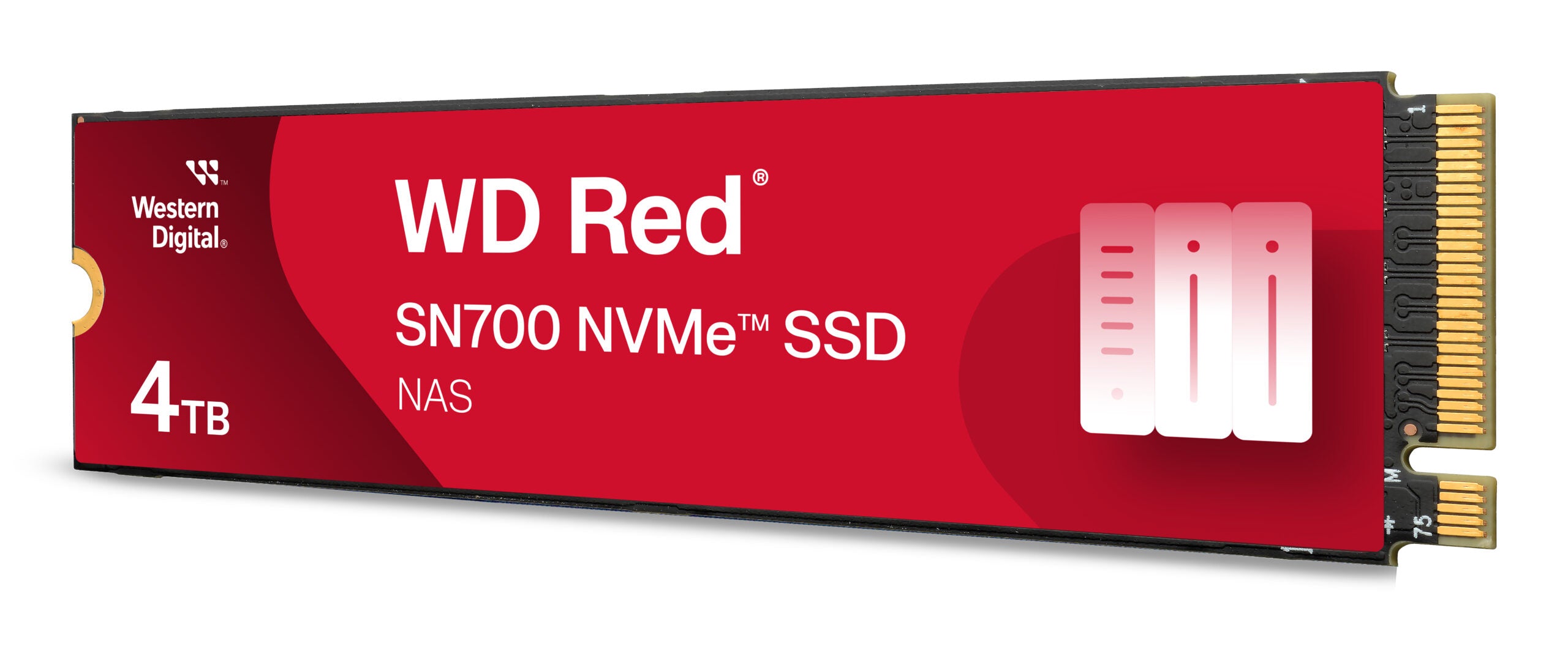 WD Red SSD SN700 NVMe 4TB M.2 2280 PCIe Gen3 8Gb/s internal drive for NAS devices "WDS400T1R0C-68BDK0"
