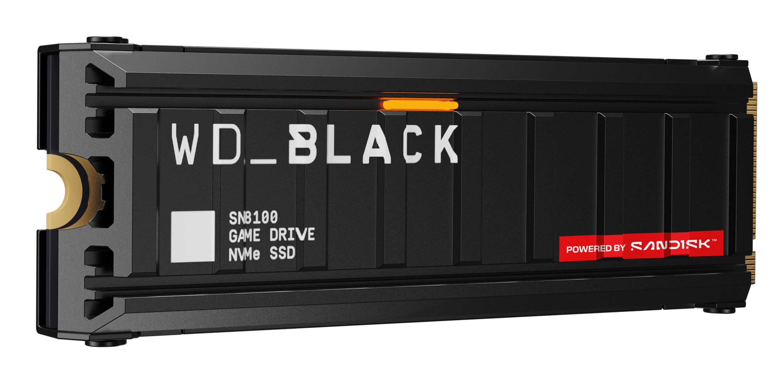 SSD WD_BLACK SN8100 HeatSink 4TB M.2 2280 PCIe Gen5 x4 NVMe, Read/Write: 14900/14000 MBps, IOPS 2300K/2400K, TBW: 2400, powered by SanDisk "WDS400T1XHM-00CMT0"