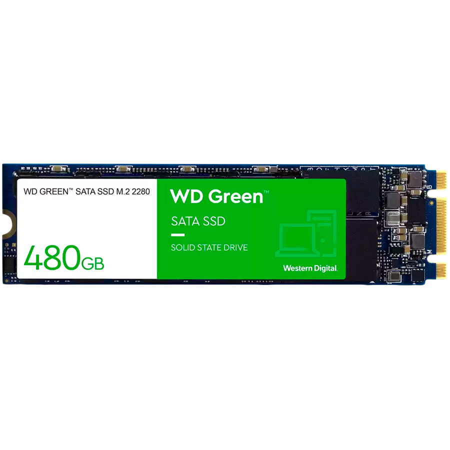 SSD WD Green 480GB SATA, M.2 2280, Read: 545 MBps 