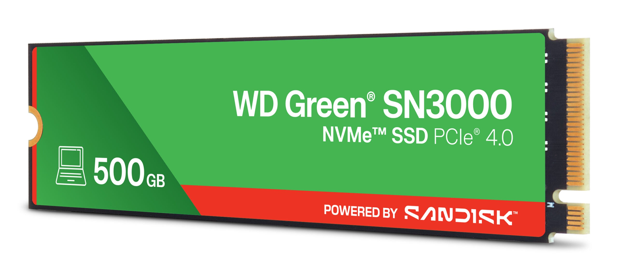 SSD PCIE G4 M.2 NVME 500GB/GREEN SN3000 WDS500G4G0E WDC "WDS500G4G0E"