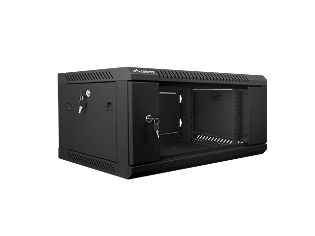 Dulap rack de perete 19", 4U negru V2 "WF01-6404-10B"