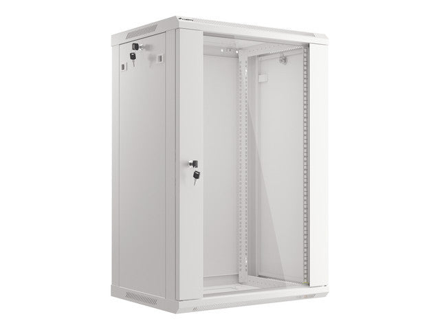 Dulap rack 19" perete 18U/ 600x450 gr V2 "WF01-6418-10S"