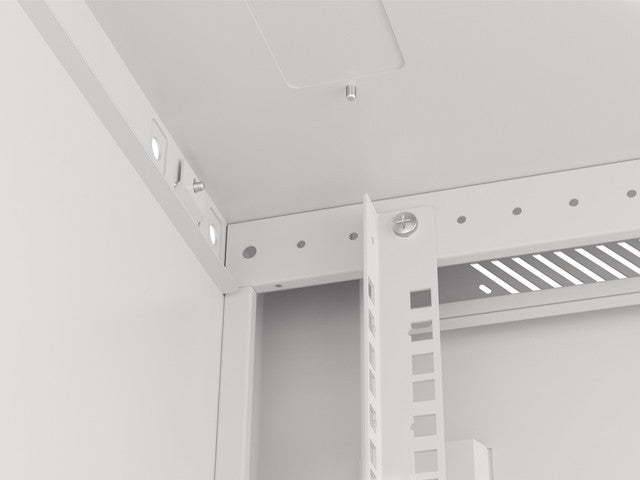 Dulap rack 19" perete 12U/ 600x600 V2 gr "WF01-6612-10S"
