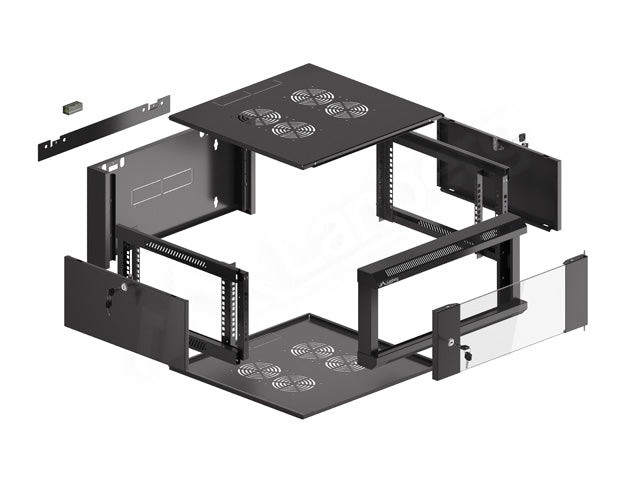 Dulap rack de perete 19", 4U negru "WFFA-5604-10B"