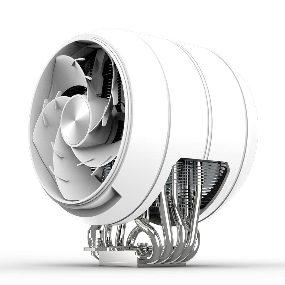 COOLER Zalman "ZET5" skt. Intel si AMD, racire cu aer, vent. 120mm, 600 - 2000 RPM, 5 heatpipes, inaltime 158mm, ARGB adresabil,"ZET5 WHITE"