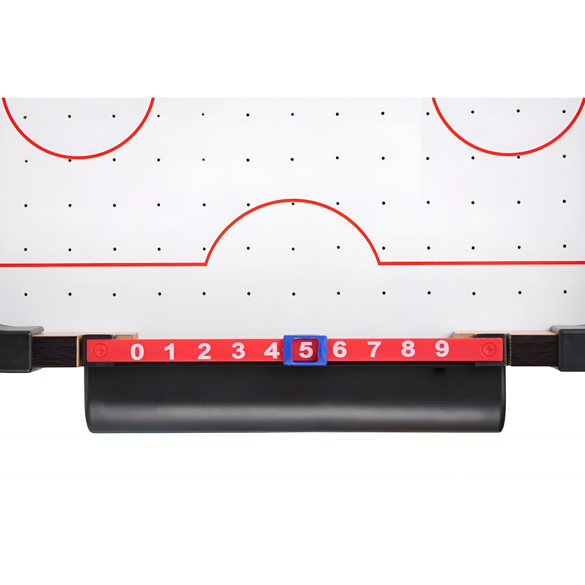 Masa Air Hockey Graffiti fara Picioare, Flippy, Lemn, 2 Pucuri, Tabela Scor, 2 Impingatoare, 57x31x9.5 cm, Maro