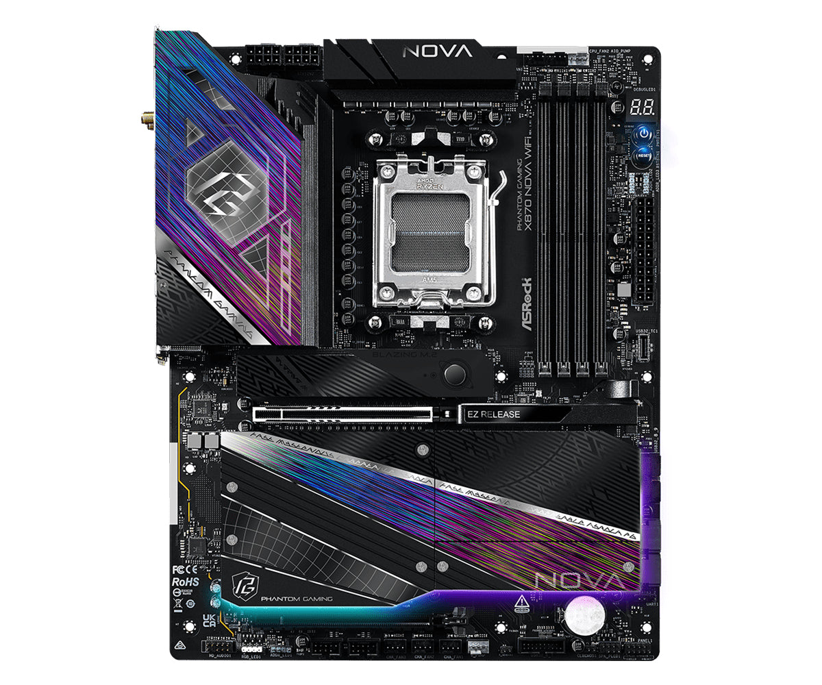 Placa de baza Asrock X870 NOVA WIFI, AMD X870, AM5, ATX, DDR5 