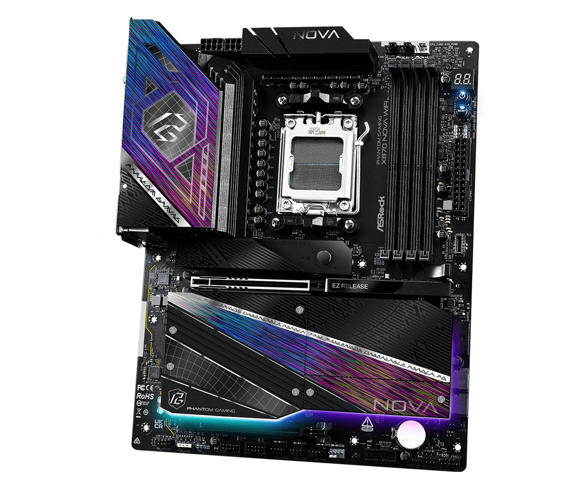 Placa de baza Asrock X870 NOVA WIFI, AMD X870, AM5, ATX, DDR5 