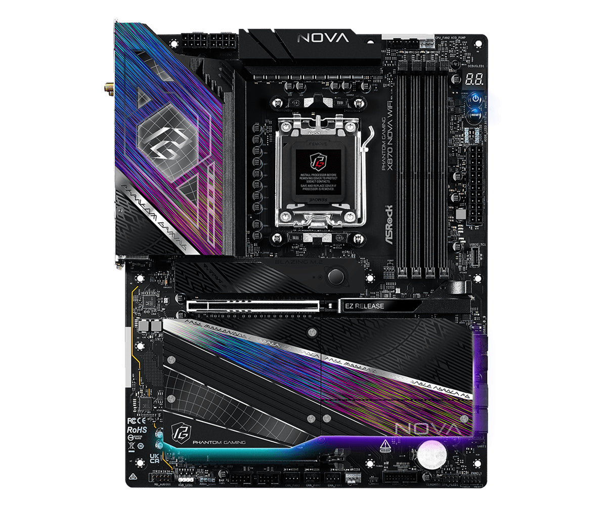 Placa de baza Asrock X870 NOVA WIFI, AMD X870, AM5, ATX, DDR5 