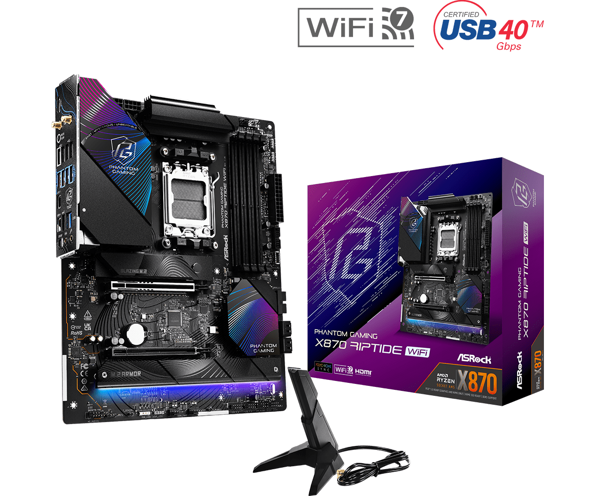 MB Asrock X870 RIPTIDE WIFI AM5 "X870 RIPTIDE WIFI"