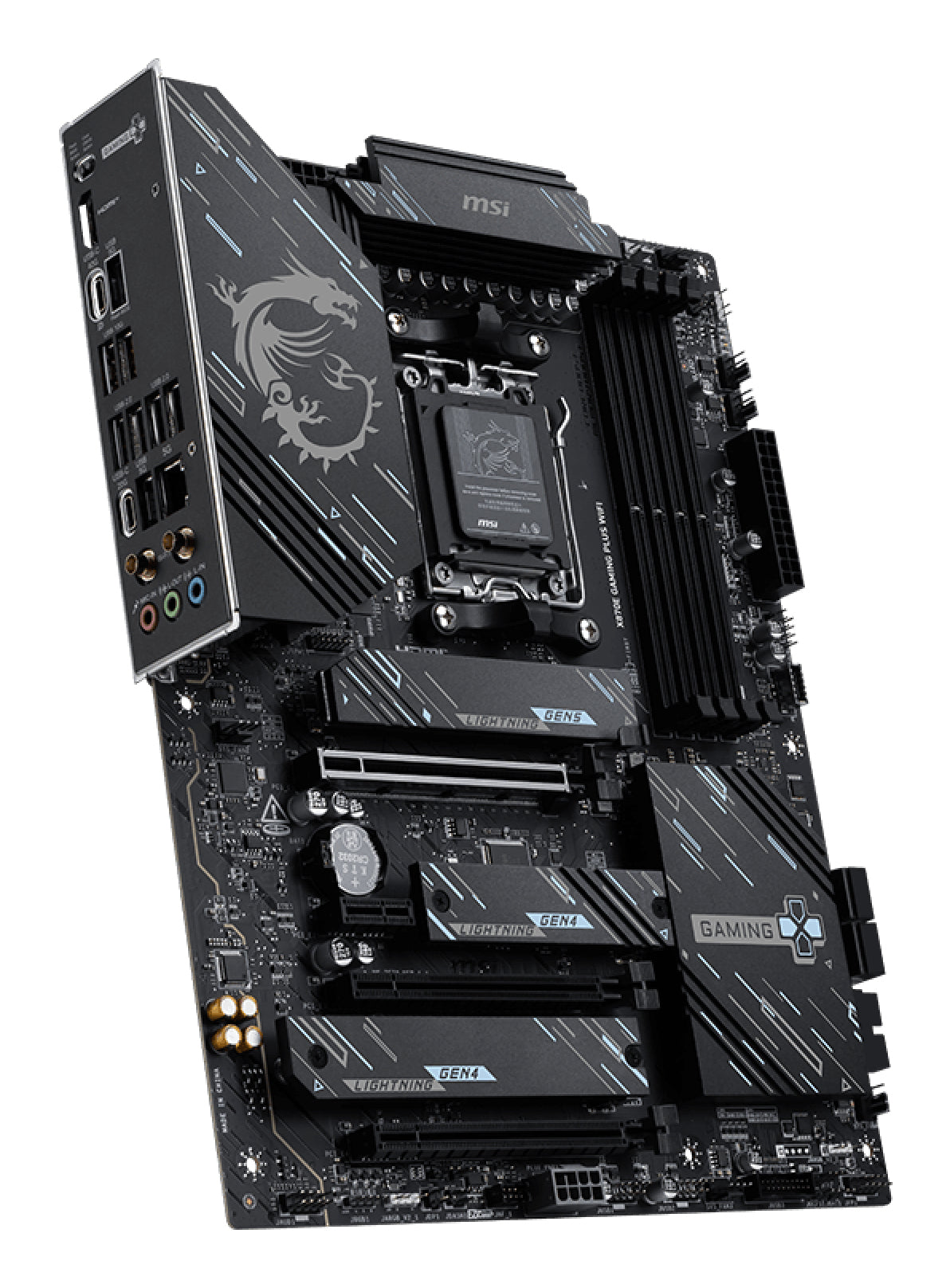 Placa de baza MSI X870E GAMING PLUS WIFI, AM5, ATX, BT, Negru 911-7E70-001 "X870E GAMING PLUS WIFI"