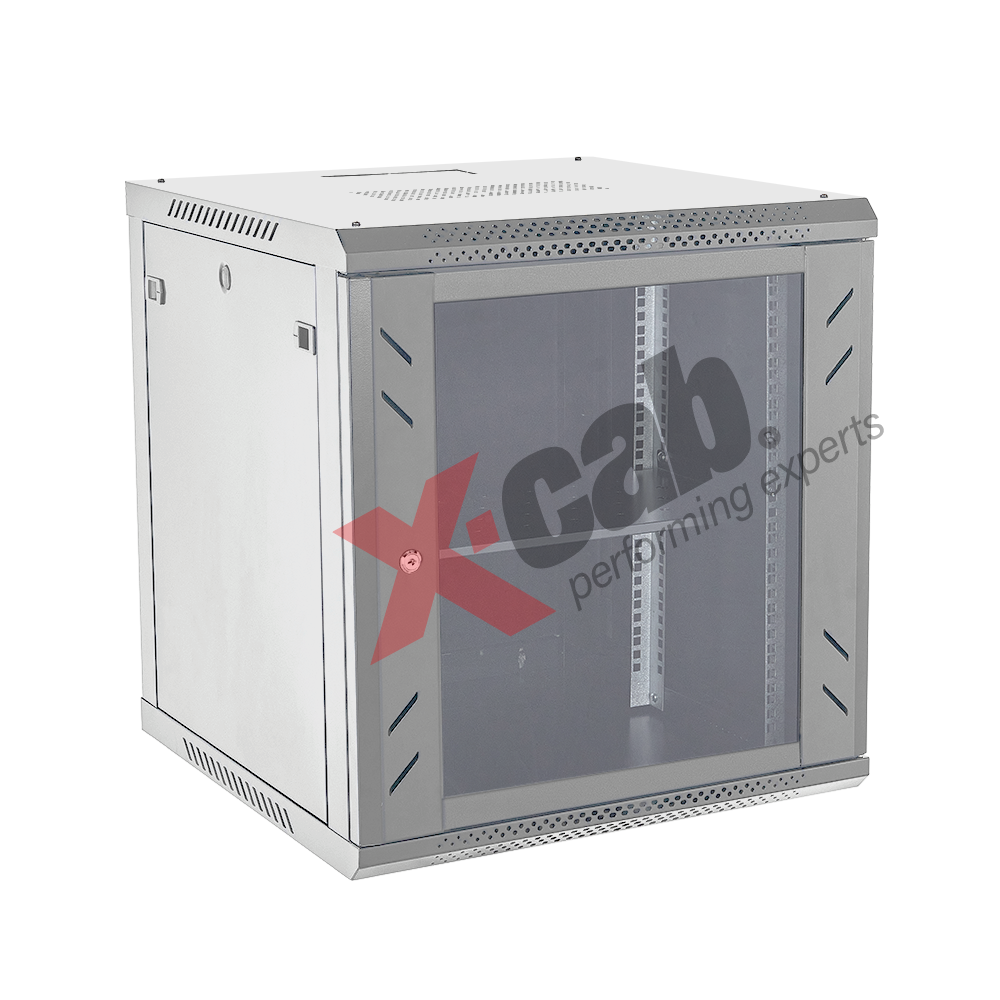 Cabinet metalic de perete 19", tip rack wallmount, 18U 600x600 mm, Xcab S Gri "Xcab-18U60S.7035"