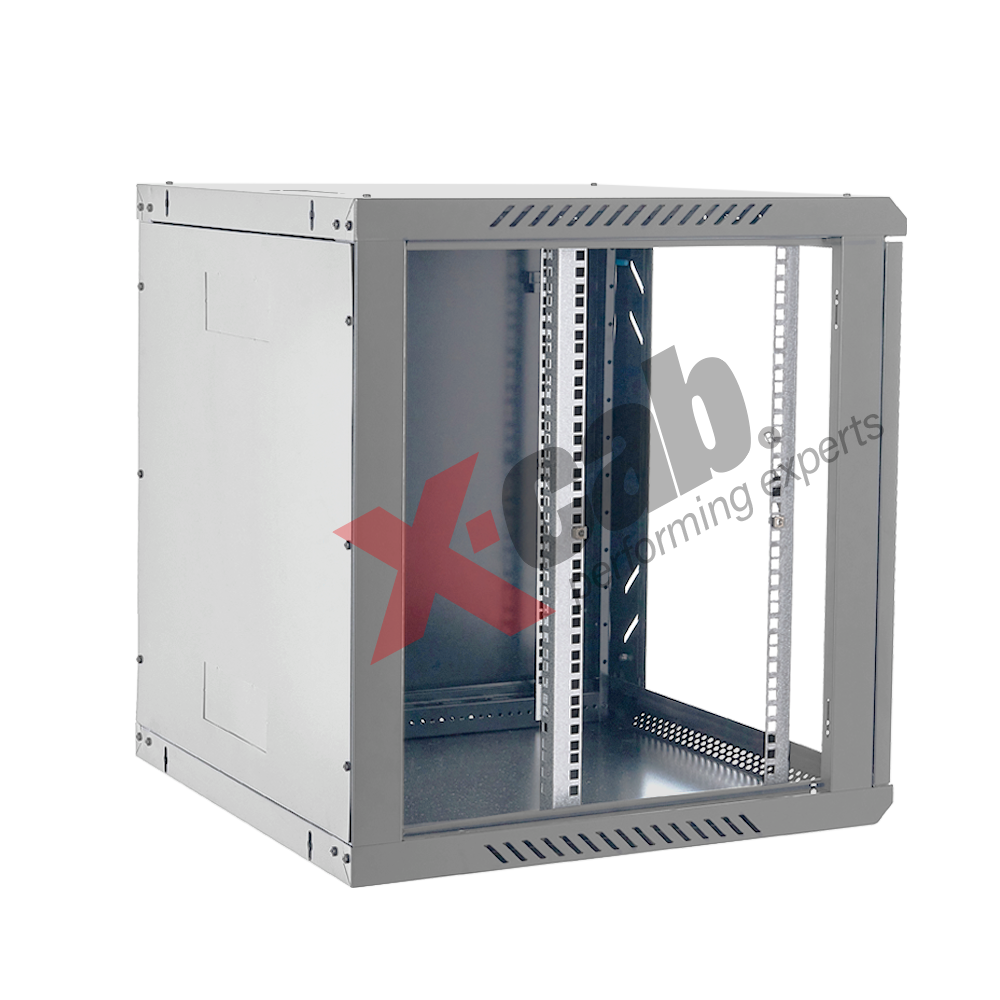 Cabinet metalic de perete 19", tip rack wallmount, 18U 600x600 mm, Xcab S Gri "Xcab-18U60S.7035"