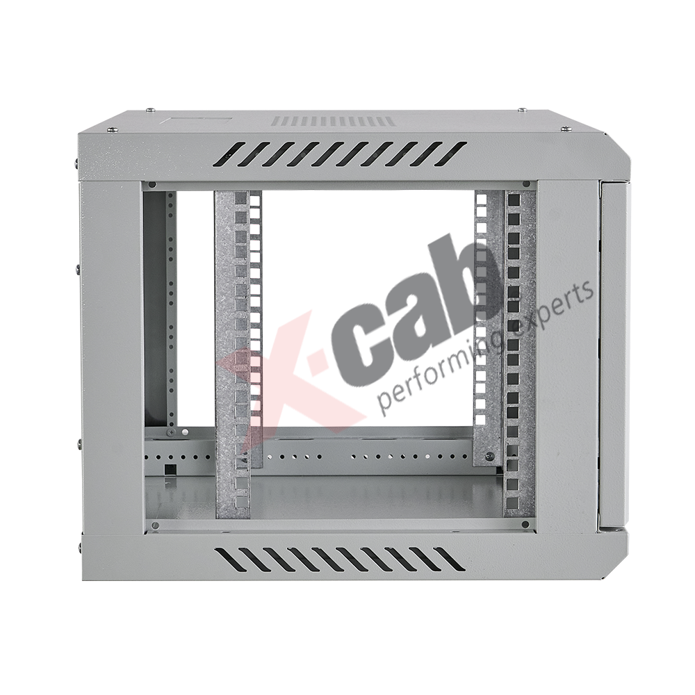 CABINETE Xcab metalic de perete 19", tip rack wallmount, 6U 600x450 mm, Xcab Gri "Xcab-6U45S.7035"