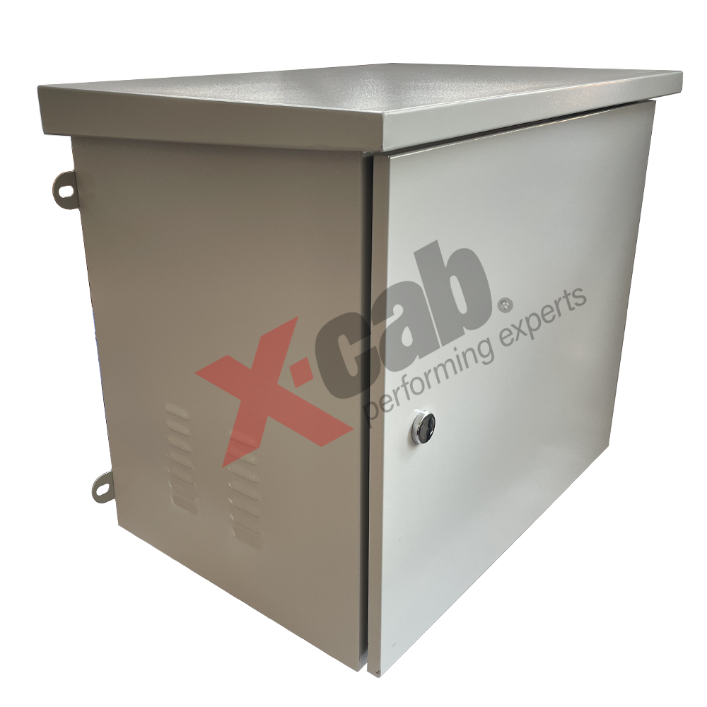 Cabinet metalic de exterior 19", rack de perete, 15U 600x600 mm, IP-55, Xcab "Xcab-OC6615"