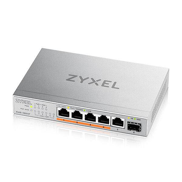 ZYXEL | XMG-105HP-ZZ0101F | XMG-105HP | Switch | POE++ | Porturi 5&nbsp; 2.5 Gigabit 1 SFP+ | Carcasa metal | 70W "XMG-105HP-EU0101F"