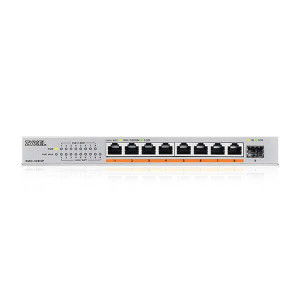ZyXel | XMG-108HP-ZZ0101F | XMG-108HP | Switch | POE++ | Porturi 8&nbsp; 2.5 Gigabit 1 SFP+ | Carcasa metal | 100W