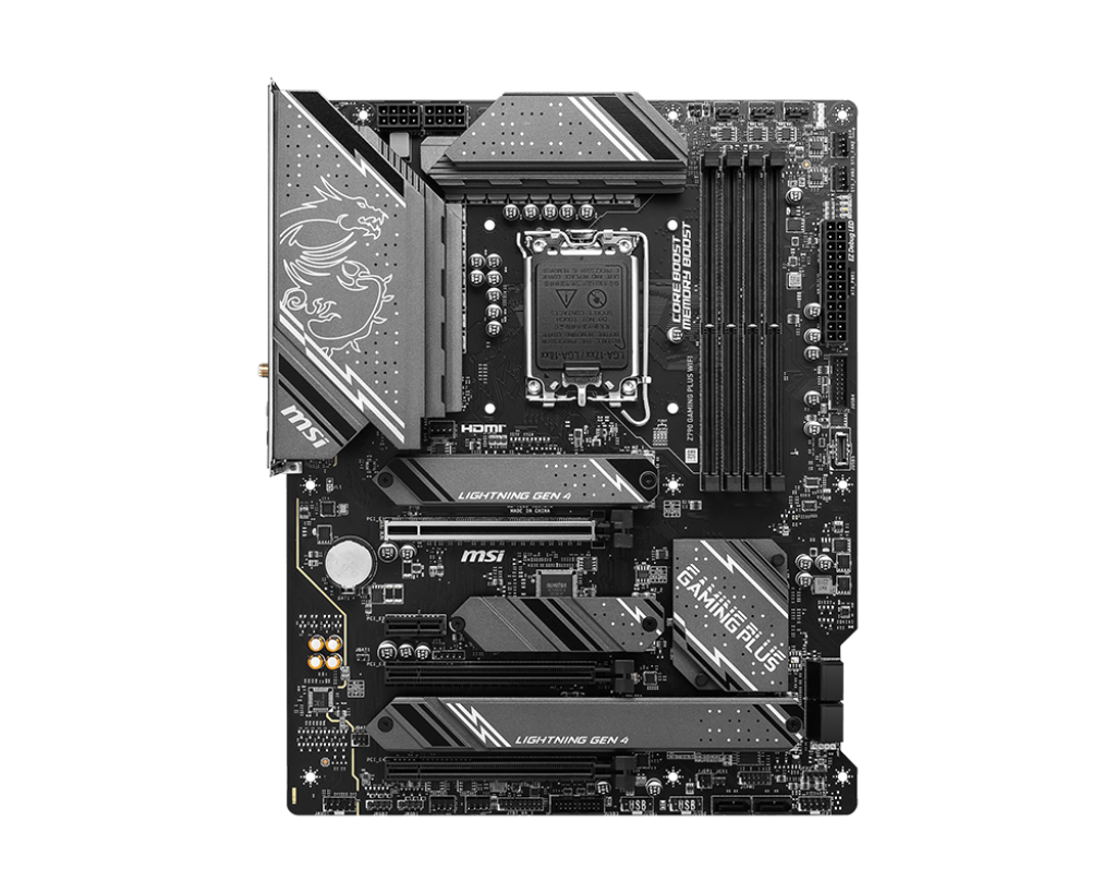 MSI Z790 GAMING PLUS WIFI , LGA 1700, INTEL Z790, 4xDDR5, DDR4 up to 7200+(OC)MHz, 3.0 x16 slot, 4x M.2 slots, 1x USB 3.2 Gen 2 (Type-C), 4x USB 3.2 Gen 1, 1x HDMI, ATX, 3y "Z790_GAMING_PLUS_WIFI"