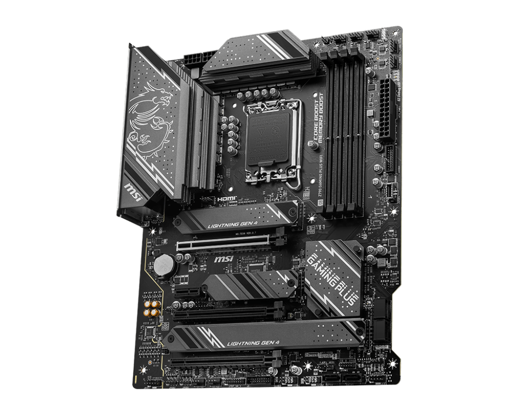 MSI Z790 GAMING PLUS WIFI , LGA 1700, INTEL Z790, 4xDDR5, DDR4 up to 7200+(OC)MHz, 3.0 x16 slot, 4x M.2 slots, 1x USB 3.2 Gen 2 (Type-C), 4x USB 3.2 Gen 1, 1x HDMI, ATX, 3y "Z790_GAMING_PLUS_WIFI"