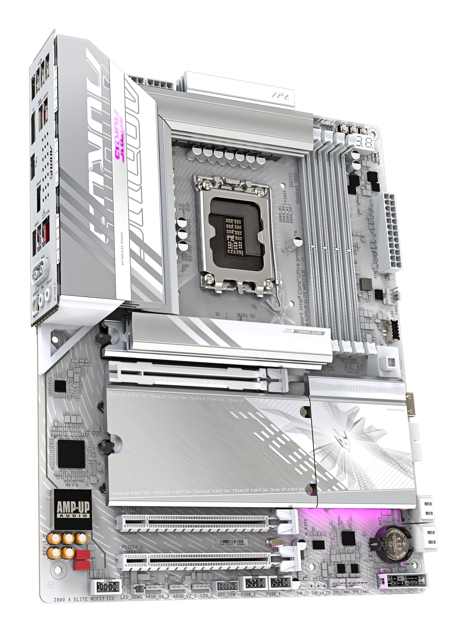 Placa de baza GIGABYTE Z890 Aorus Elite WF7 ICE Mainboard, Sockel LGA 1851, Intel Z890, ATX, DDR5 "Z890 AORUS ELITE WIFI7 ICE"