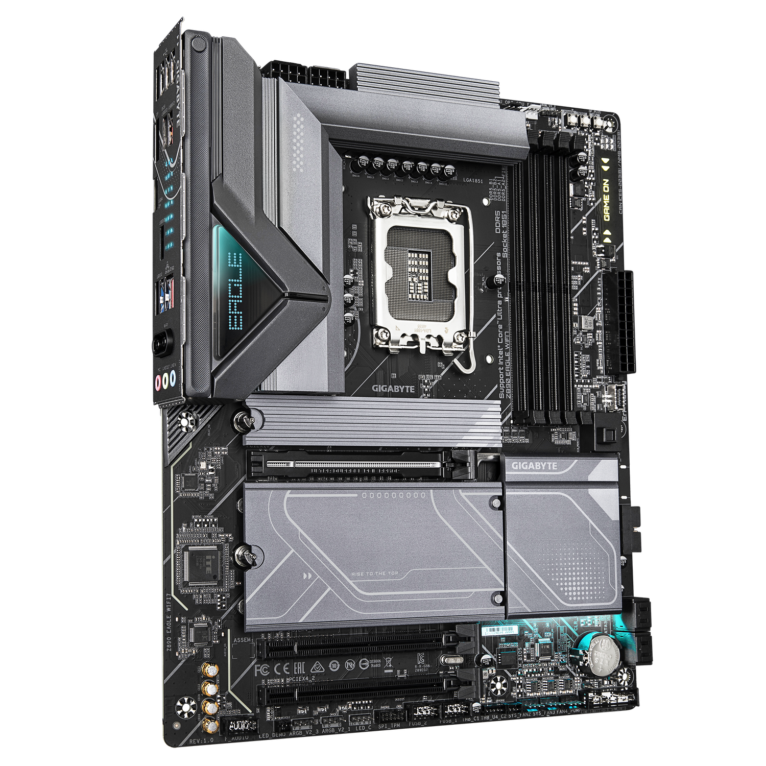 Placa de baza GIGABYTE Z890 EAGLE WIFI7, LGA1851, DDR5, BT, Wi-Fi, ATX, Negru "Z890 EAGLE WIFI7"