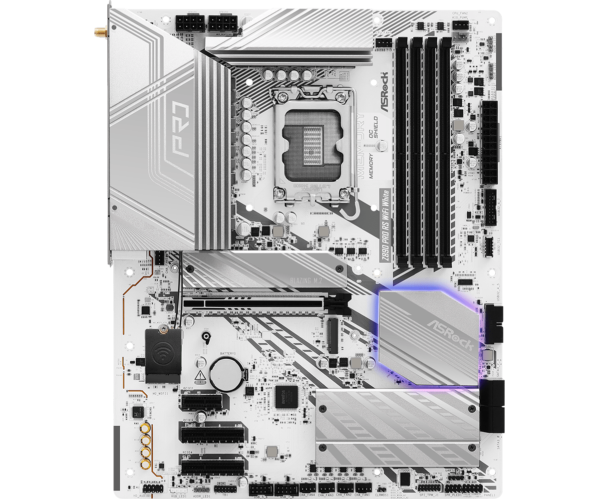 MB Asrock Z890 PRO RS WIFI WHITE LGA1851 