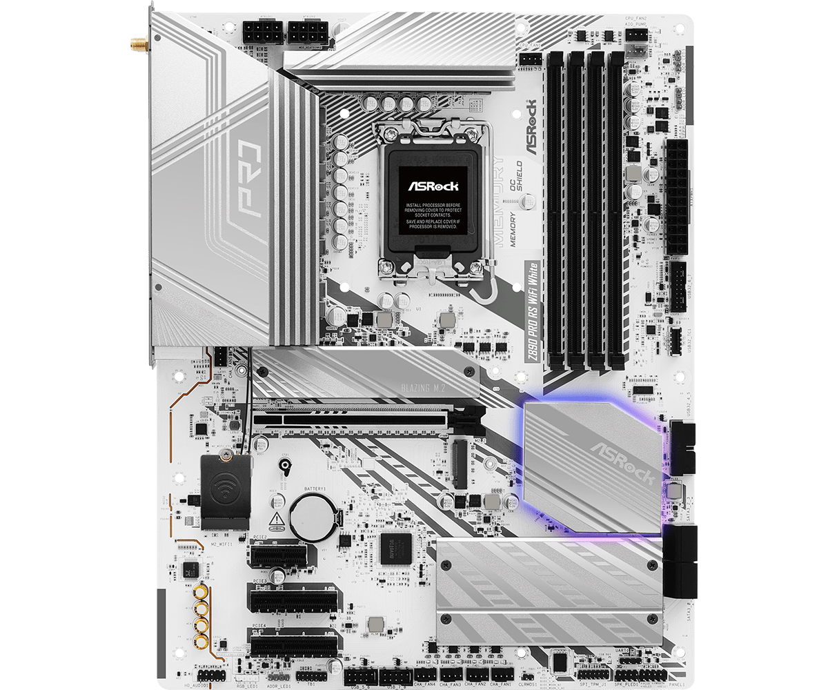 MB Asrock Z890 PRO RS WIFI WHITE LGA1851 